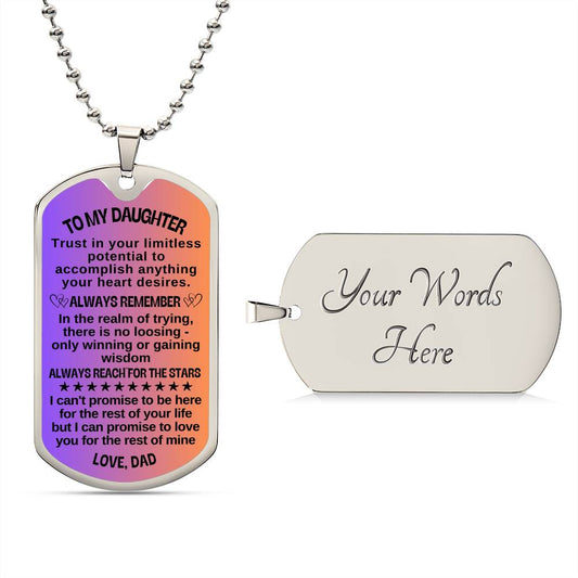 My Daughter Dog Tag/Graduation/Birthday/Just Because