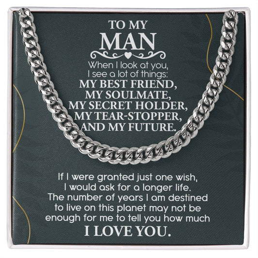 To My Man/Soulmate/Valentines/Birthday/Christmas/Anniversary/Husband/Graduation