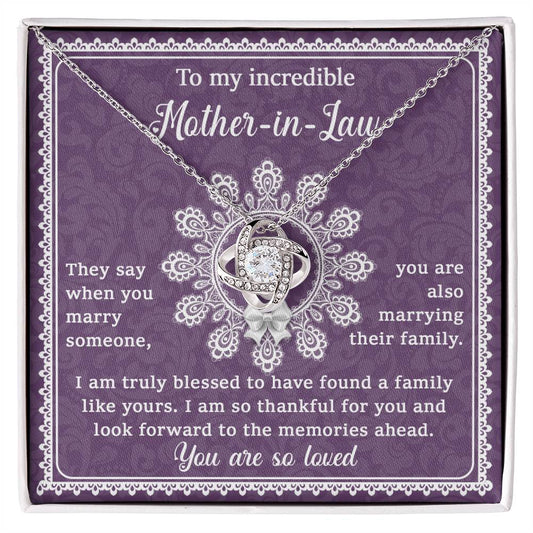 Mother In Law - Family like yours/Mom/Birthday/Mother's Day/Valentines/Christmas/Just Because