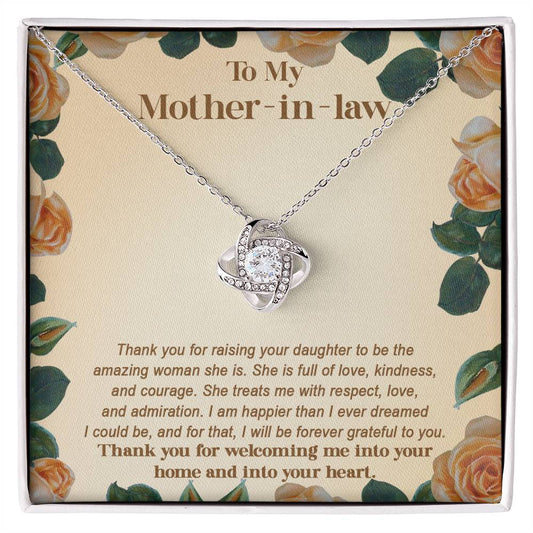 Mother In Law - Grateful to you/Mom/Birthday/Mother's Day/Valentines/Christmas/Just Because