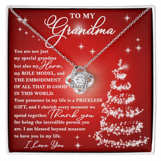 Grandma/Priceless Gift/Love Knot/Christmas