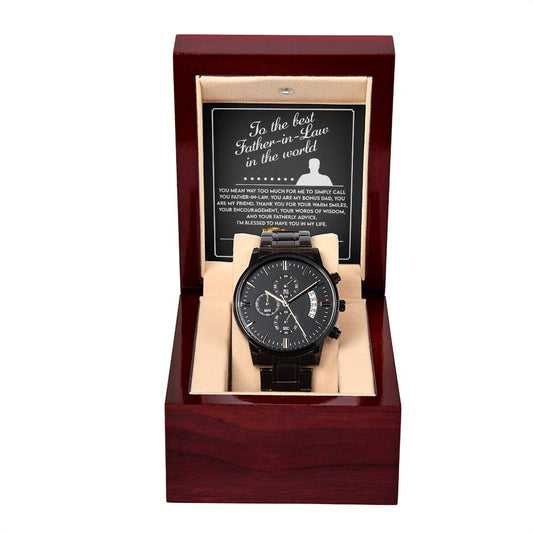 Father In Law - The Best - Watch/Father's Day/Birthday/Christmas/Valentines