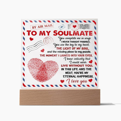 Soulmate - You Complete Me/Soulmate/Wife/Valentines/Christmas/Birthday/Anniversary