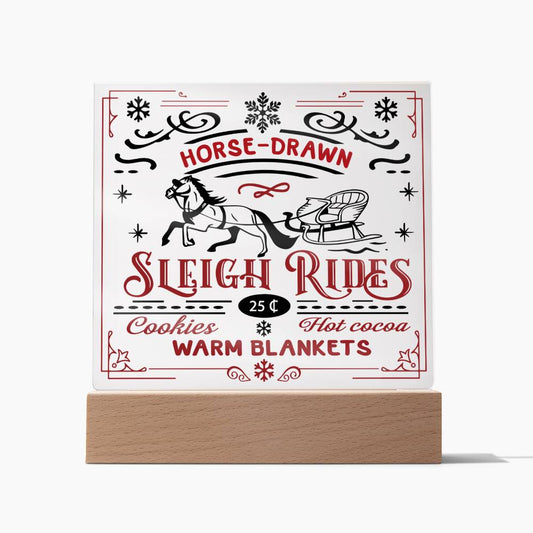 Christmas/Sleigh-Ride/Acrylic plaque