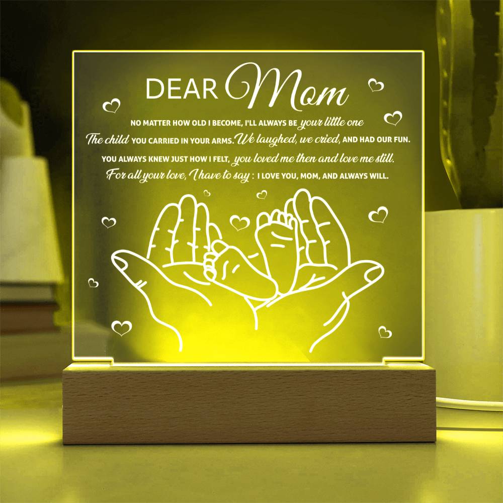 Mom - Your little one/Mom/Birthday/Mother's Day/Valentines/Christmas/Just Because