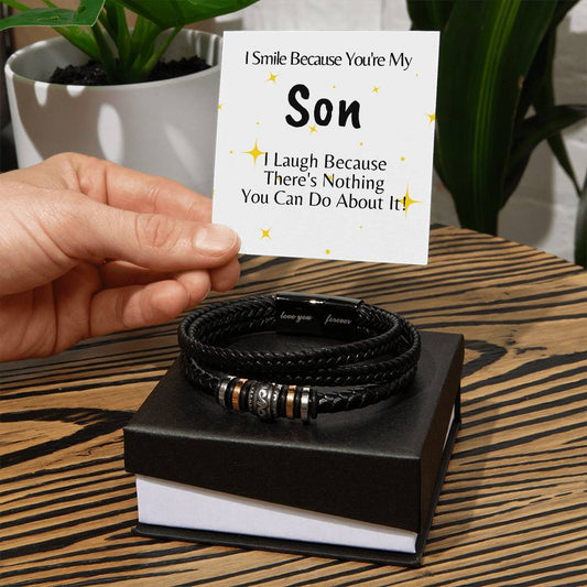 Son/I Smile Because You are My Son/Bracelet/Birthday/Graduation/Christmas/Valentines/Just Because