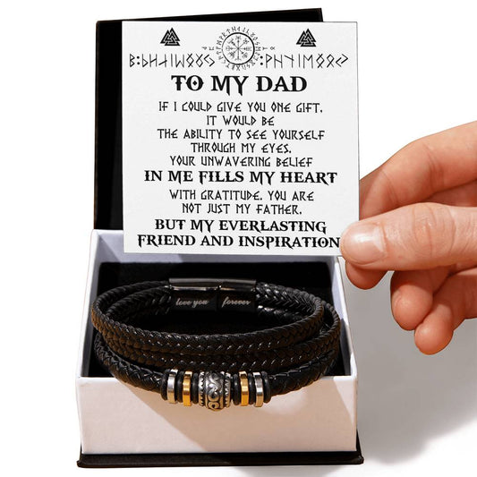 Dad - Through My Eyes - Bracelet/Dad/Father's Day/Christmas/Birthday/Valentines