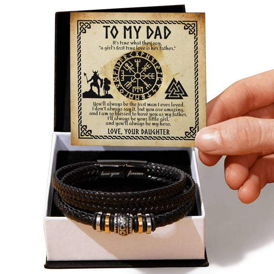 Dad-First True love-Bracelet/Father/Father's Day/Birthday/Valentines/Christmas